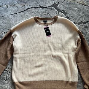 Express sweater beige and cream